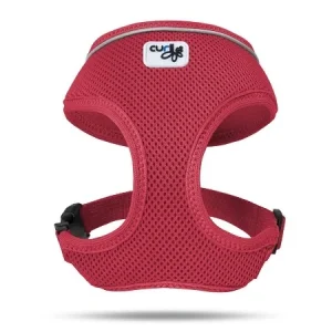 Szelki bezuciskowe Curli Basic Air-Mesh czerwone M