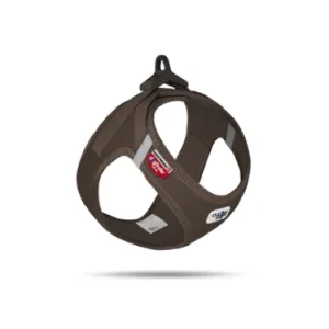 Szelki CURLI Clasp Air-Mesh brązowe 2XS