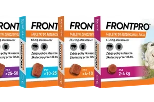 Tabletki dla Psa na Pchły i Kleszcze FRONTPRO, 3 sztuki