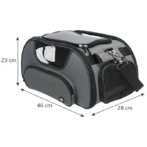 Torba szara transporter do transportu lotniczego Wings 28x23x46 cm