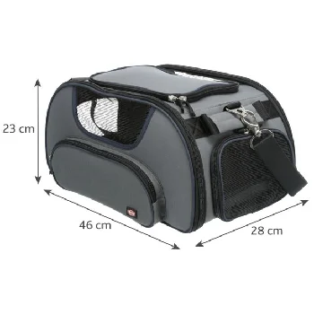 Torba szara transporter do transportu lotniczego Wings 28x23x46 cm