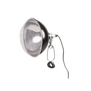 TRIXIE Lampa z klamrą zaciskową, czarna, z siatką ochronną, o 21cm, 150W