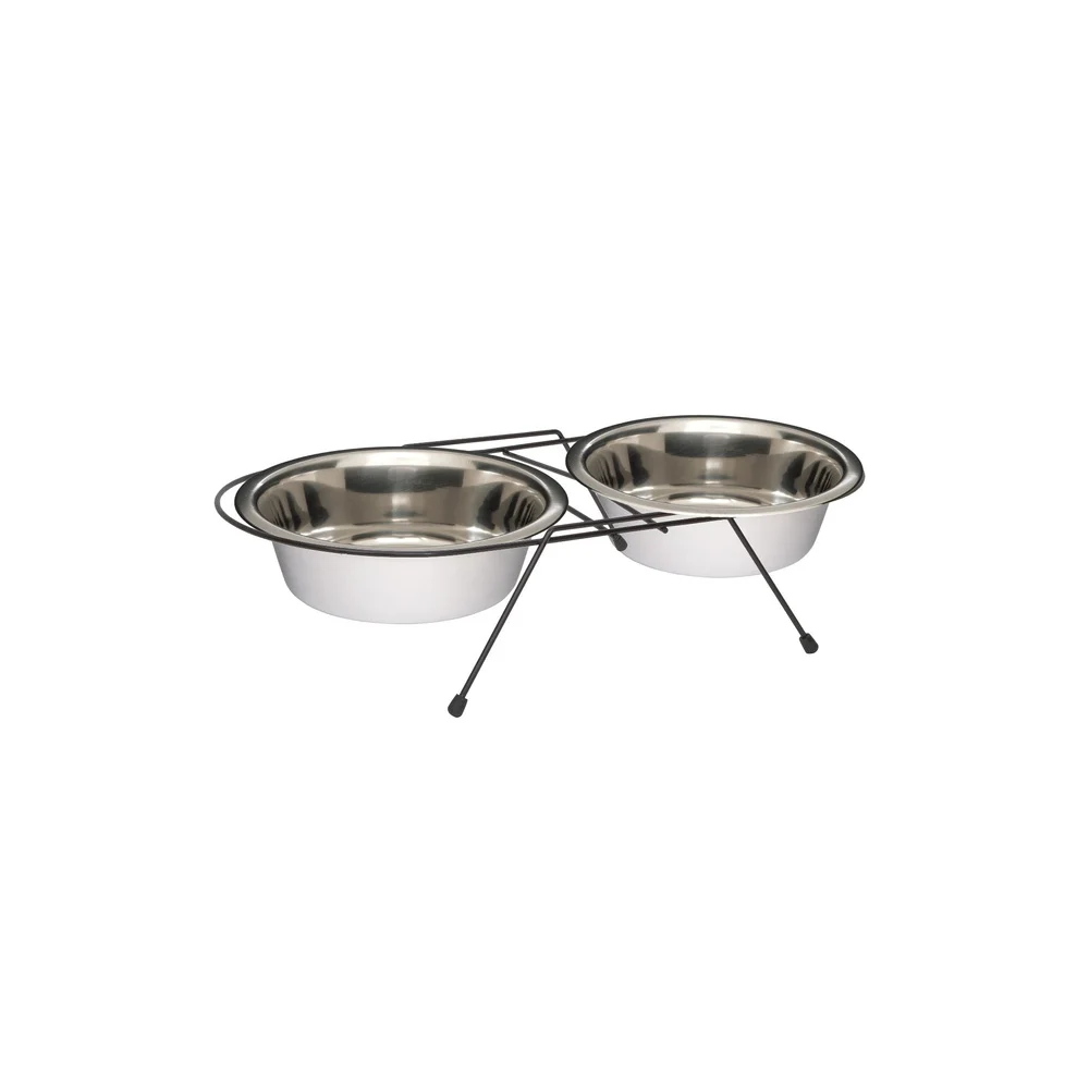 TRIXIE Miski na stojaku 2x2,8l/24cm