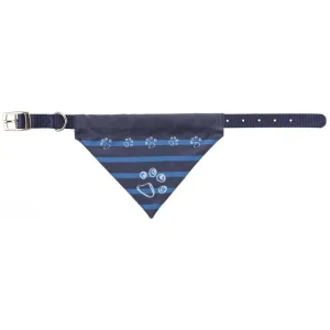 Trixie Obroża nylonowa z chustą, XS: 19–24 cm/10 mm, indygo