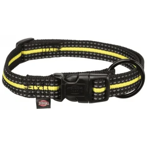 Trixie Obroża Sporting Fusion, S–M: 30–45 cm/17 mm, czarno/żółta
