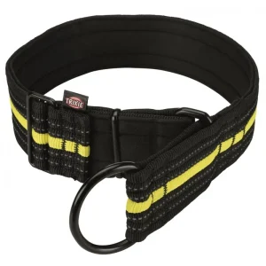 Trixie Obroża zaciskowa Sporting Fusion, L–XL: 48–58 cm/50 mm, czarno/żółta