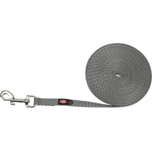 TRIXIE Smycz treningowa dla małych psów, taśma parciana, XS–S: 5m/10mm, bardzo lekka, grafit