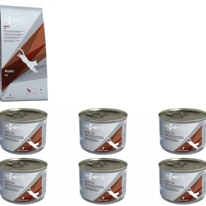 Trovet Cat Hepatic HLD 2,5kg + 6 x 200 g dieta Koty wątroba trzustka jelita