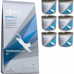 TROVET CAT LRD Hypoallergenic Lamb (Jagnięcina) 2.5kg + 6 x 200g sucha i mokra arma dla kotów hipoalergiczna, monobiałkowa
