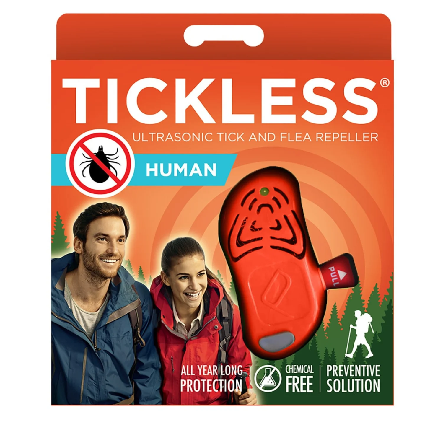 Ultradźwiękowa ochrona przed kleszczami TickLess Human – dla ludzi