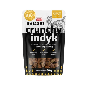 Uniszki Crunchy – indyk z szałwią i pokrzywą 80g