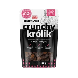 Uniszki Crunchy Soft – Królik z miętą i pokrzywą 80g