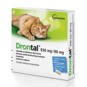 VETOQUINOL Drontal - preparat przeciwpasożytniczy dla kotów (2tabl.)