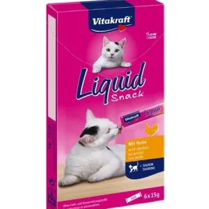 Vitakraft Cat Liquid-Snack z Kurczakiem 6x15g