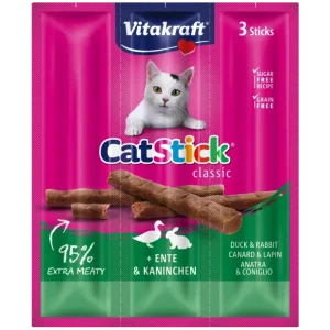 Vitakraft Kabanosy Cat Stick Mini królik z kaczką dla kota 18g