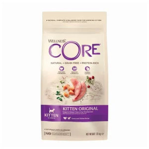 Wellness Core Kitten Original – sucha karma dla kociąt, indyk i kurczak 1,75 kg – bez zbóż, z DHA i olejem z łososia