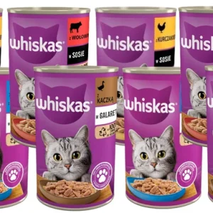 WHISKAS Adult puszka 12 x 400g mix smaków