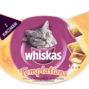 Whiskas Temptations Chicken & Cheese (kurczak i ser) 60g