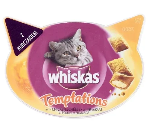 Whiskas Temptations Chicken & Cheese (kurczak i ser) 60g