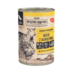 Wiejska Zagroda Indyk z jagnięciną 400g dla psa