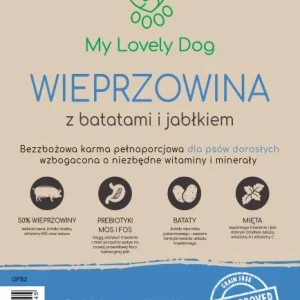 Karma bezzbożowa dla psa Wieprzowina z jabłkiem karma 2kg