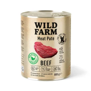 WILD FARM Pate Beef 800g bezglutenowa karma dla psa