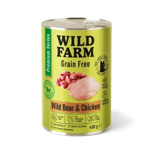 WILD FARM Premium Grain Free Wild Boar and Chicken 400g - bezzbożowa karma dla kota