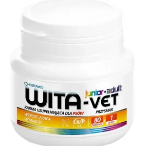 Wita-Vet Junior + Adult dla psów <25kg 1g 80tabl