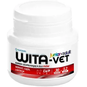 Wita-Vet Junior+Adult CA/P=2 3,2g 30tabl. – preparat witaminowy dla ciężarnych suk i szczeniąt