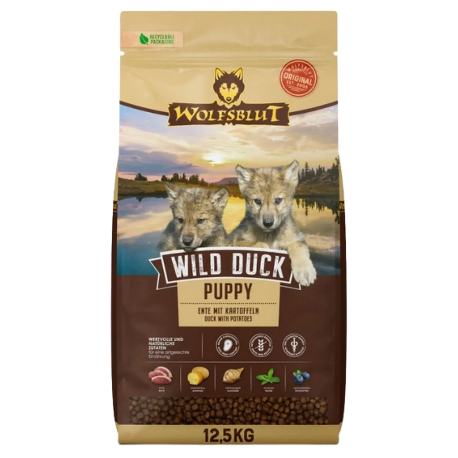 Wolfsblut Dog Wild Duck Puppy – Kaczka & Bataty