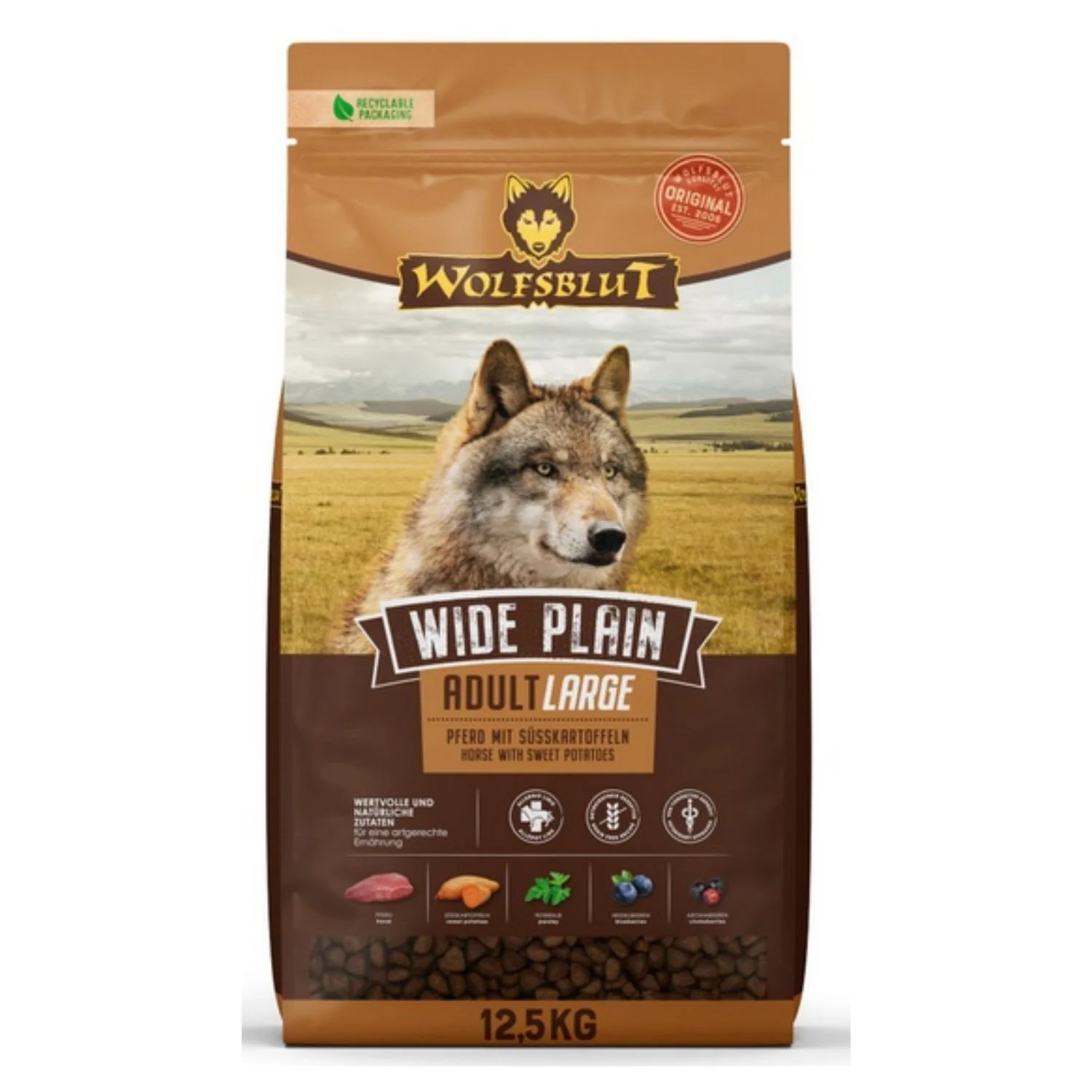 Wolfsblut Large Breed – Konina & Bataty 12,5kg