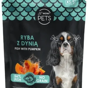 WOW!Pets Bez zbóż, Monobiałkowa Ryba 150g Trenerki Pies dorosły rasa XS/S