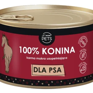WOW!Pets Karma mokra PSY Monobiałkowa KONINA 100% mięsa 410g