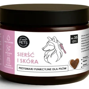 WOWPets Przysmak, Suplement wspomagający Sierść i Skórę dla PSA, 100 g