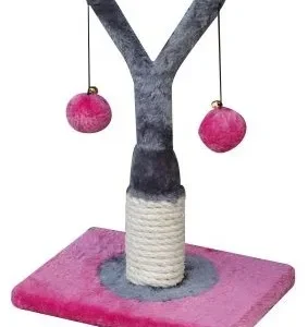 Yarro Drapak Mini Drzewko różowo-szary 18x18x32cm [Y1140]