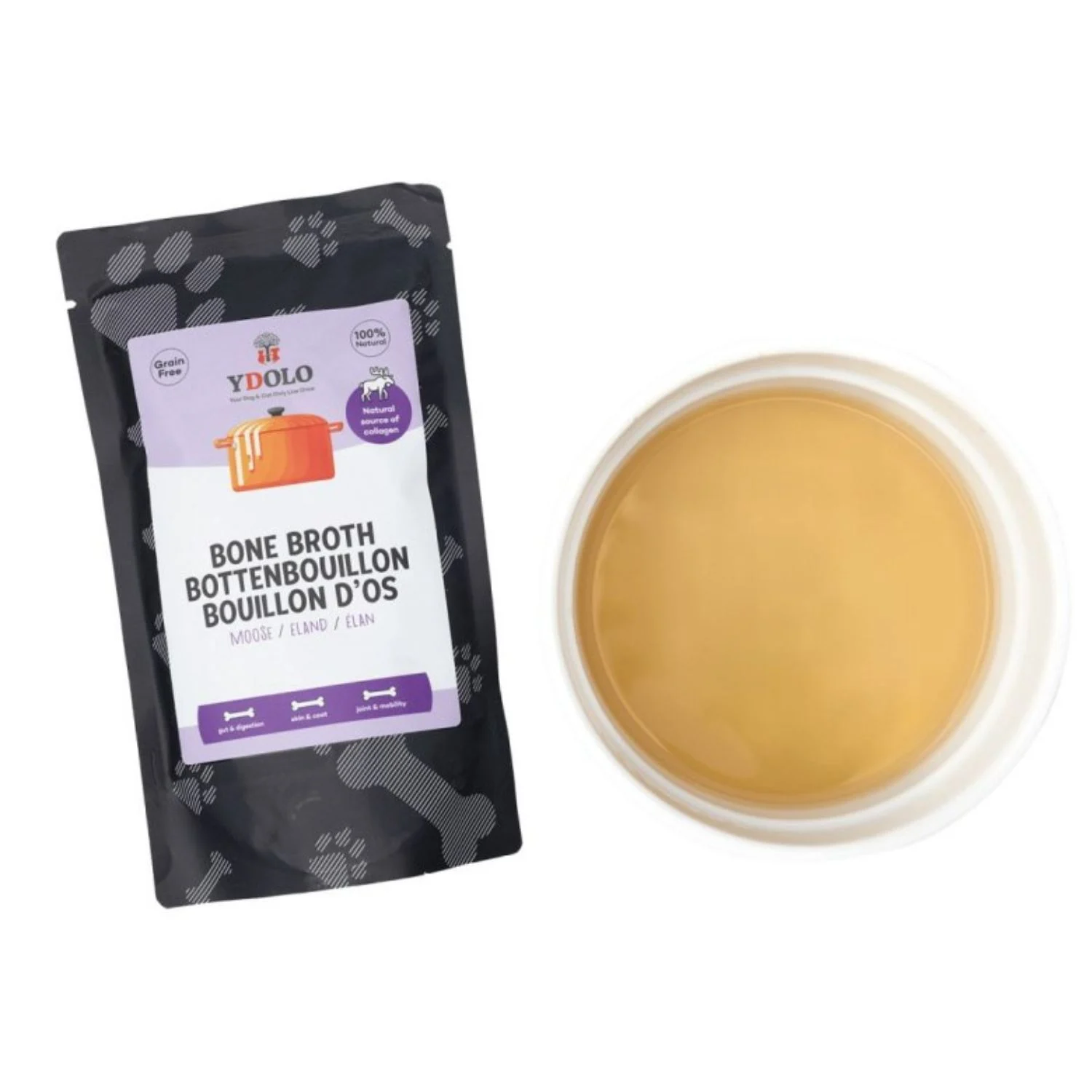 YDOLO Bone Broth Moose – Bulion z Kości Łosia (230ml) - Image 2