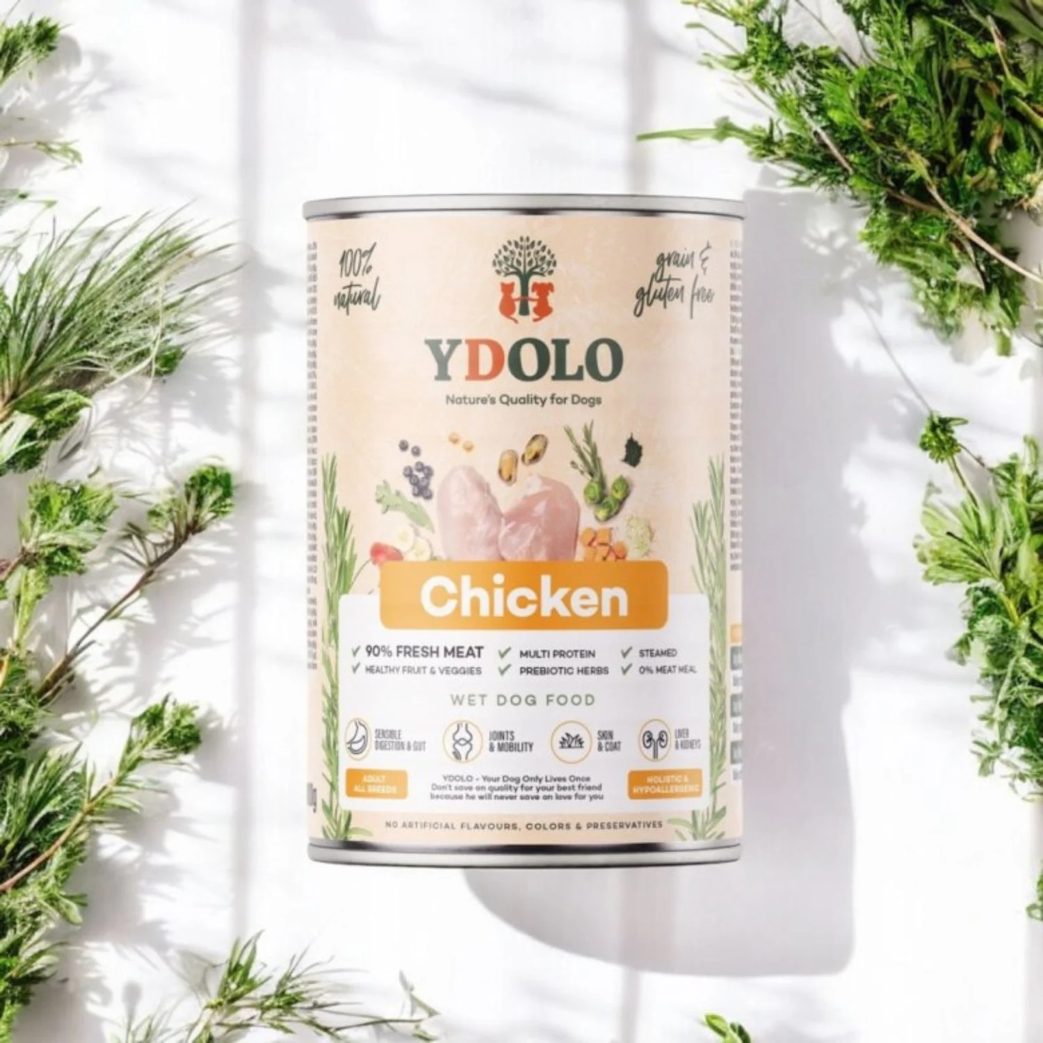 Ydolo Chicken – Karma Mokra z Kurczakiem i Rybą 400g - Image 2