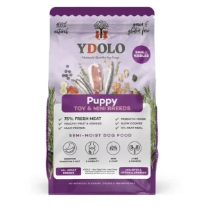 YDOLO MINI PUPPY WIEPRZOWINA IBERICO I RYBY - Półwilgotna karma dla szczeniąt małych ras 700g