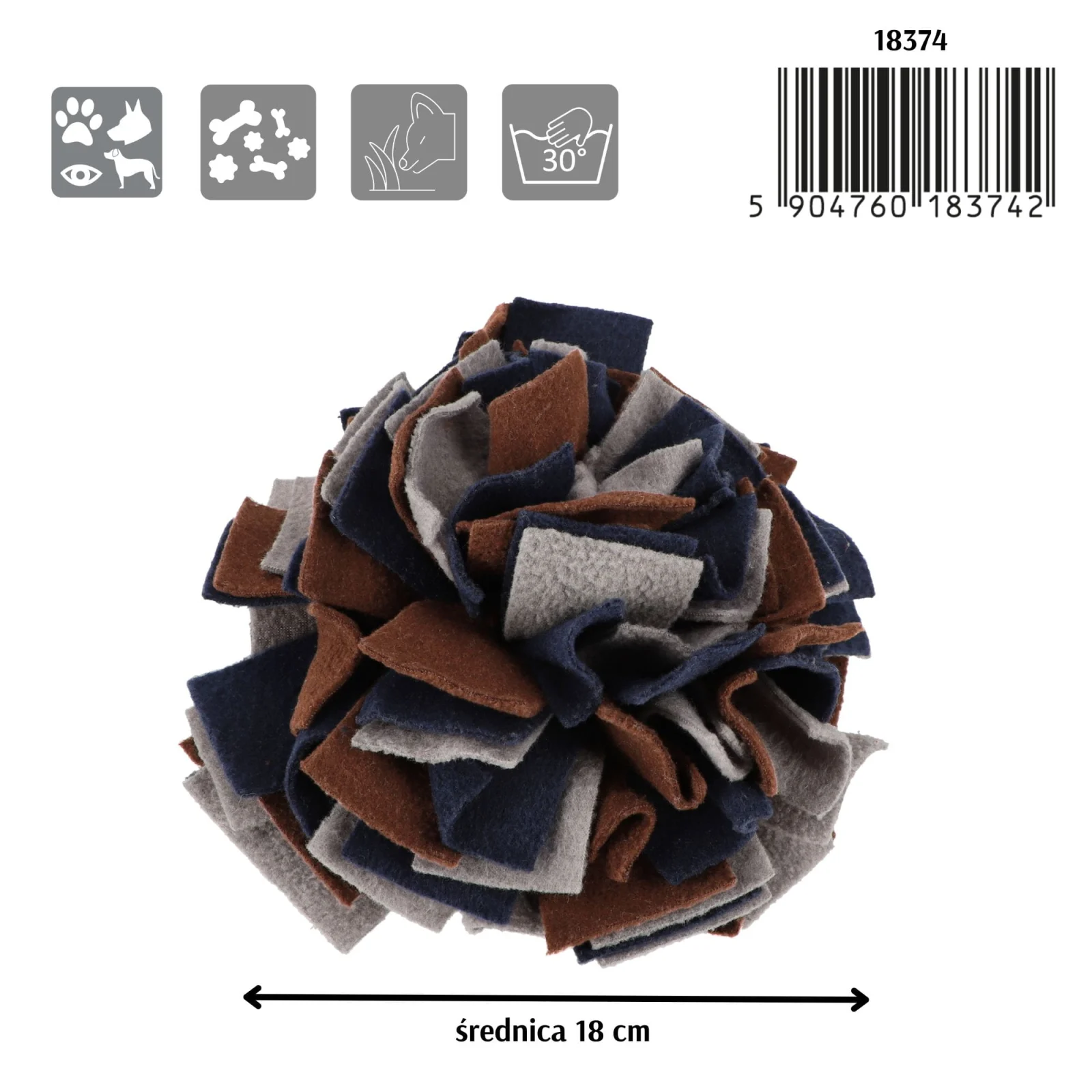 Zabawka Edukacyjna dla Psa Dingo Kula Węchowa 18cm - Image 2