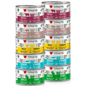 Zestaw 10x Mokra karma monobiałkowa dla psa – Disugual – Pakiet Odkrywcy Smaków – 10×150g – dla dorosłych psów