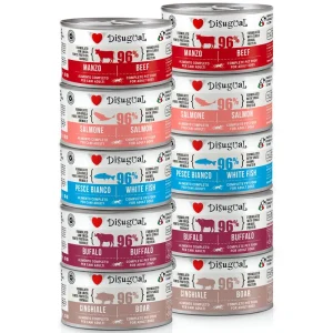 Zestaw 10x Mokra karma monobiałkowa dla psa – Disugual – Wild & Pure – 10×150g – dla dorosłych psów