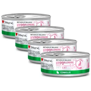 Zestaw 4x Hipoalergiczna mokra karma dla kota – Disugual Hypoallergenic Królik – 4x85g