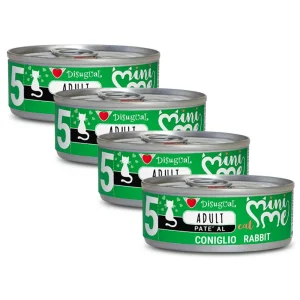 Zestaw 4x Mokra karma dla kota – Disugual MiniMe Królik – 4x85g – dla dorosłych kotów