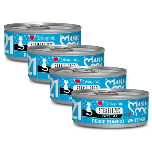 Zestaw 4x Mokra karma dla kota po sterylizacji – Disugual MiniMe Białoryby – 4x85g