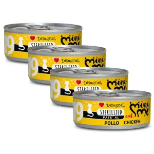 Zestaw 4x Mokra karma dla kota po sterylizacji – Disugual MiniMe Kurczak – 4x85g