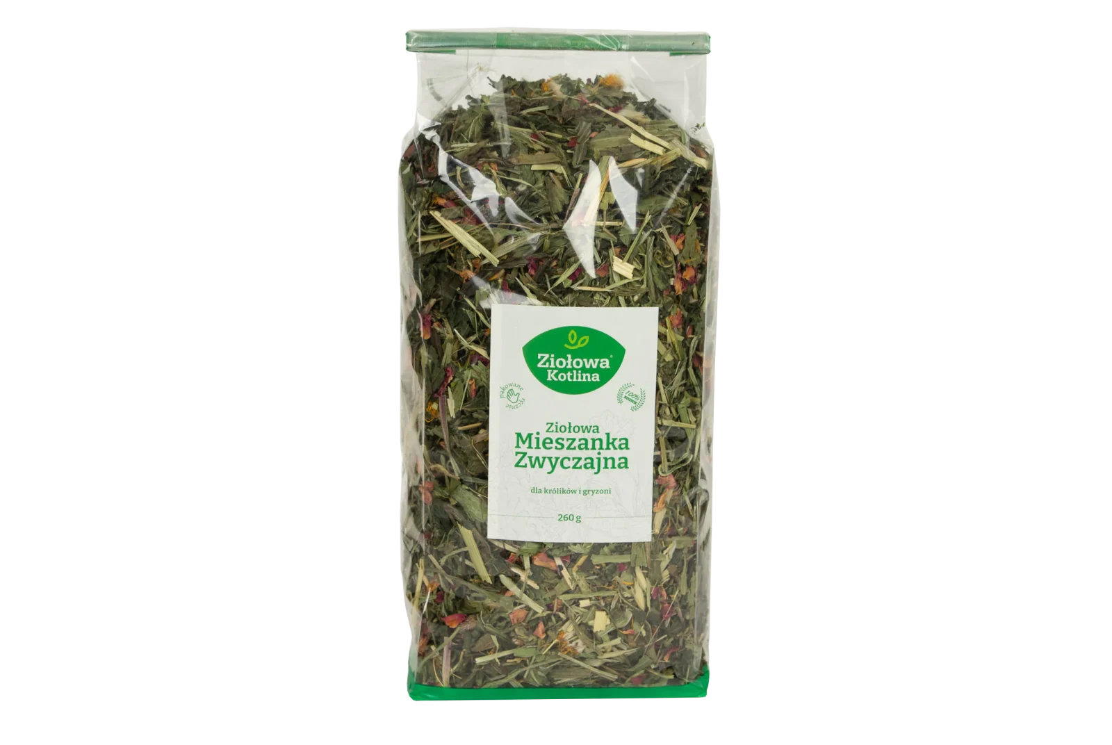 ZIOŁOWA KOTLINA Mieszanka Zwyczajna dla królików i gryzoni 260g