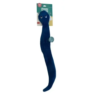 ZippyPaws - niebieski wąż z liną – długi, interaktywny szarpak dla psa – 62 x 11 cm
