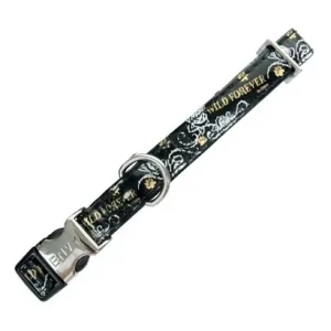 Zolux Obroża Envy Wild Forever regulowana 10mm czarna [466210NO]