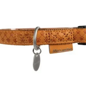 Zolux Obroża regulowana Mac Leather 10mm Żółta [522030JA]