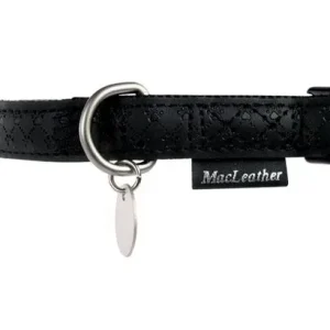 Zolux Obroża regulowana Mac Leather 15mm Czarna [522035NO]